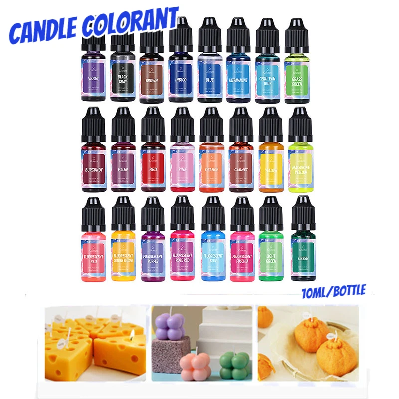 10ml 29 Colors Optional Coloring Dye Handmade DIY Homemade Aromatherapy Candles Handmade Soap Soy Wax Beeswax Coloring Agent