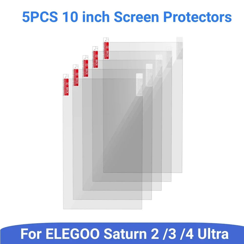 5PCS Screen Protector for ELEGOO Saturn 3 Ultra 8K 12K Saturn 4 LCD Resin 3D Printer Anti Scratch Protective Film Accessories