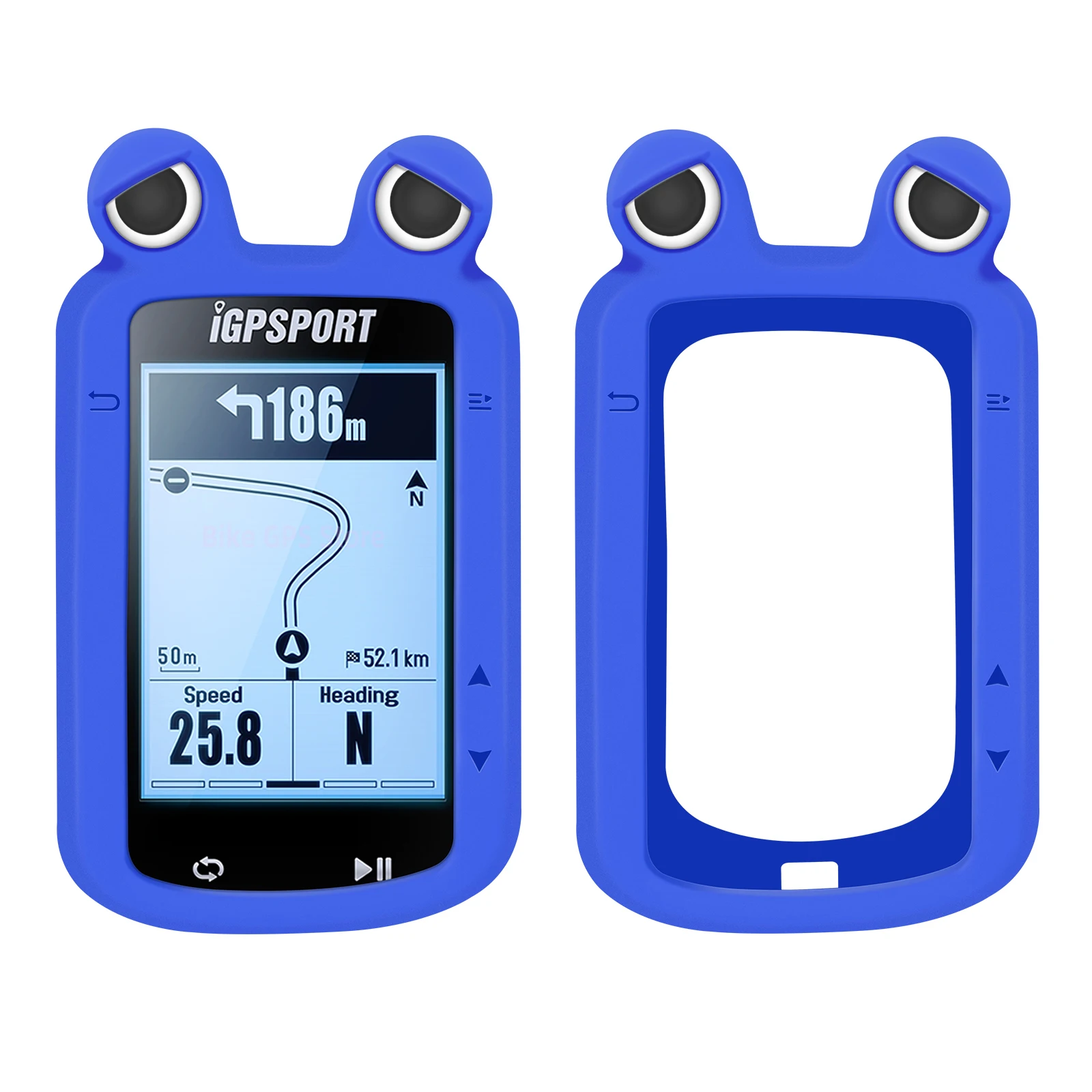 IGPSPORT BSC200 BSC300 Frog's Eye Case GPS Bike Computer Silicone Cover Rubber Odometer Protective Case and HD Film