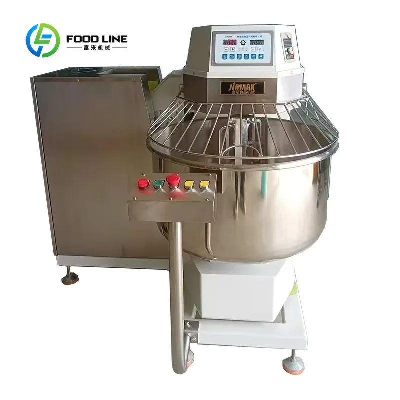 Customized Industrial Large Capacity Automatic Dumping Spiral Dough Mixer 60kg 160kg 200kg Spiral Mixer Dough Mixer