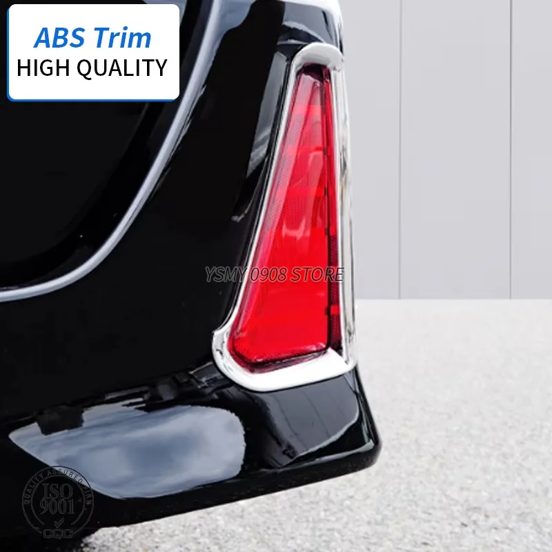 For Toyota Noah Voxy 80 Series 2014-2019 Chrome 2 PCS Rear Bumper Fog Light Lamp Cover Trim Reflector Foglight Garnish Molding