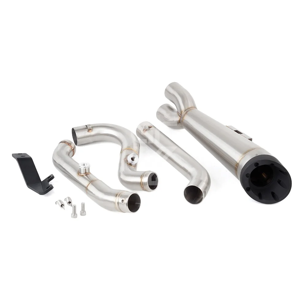 Für Harley Dyna Super Glide Custom FXDC 2007-2014 FXD / EFI FXDI / Custom FXDC Motorrad-Auspuff mit Verbindungsrohr