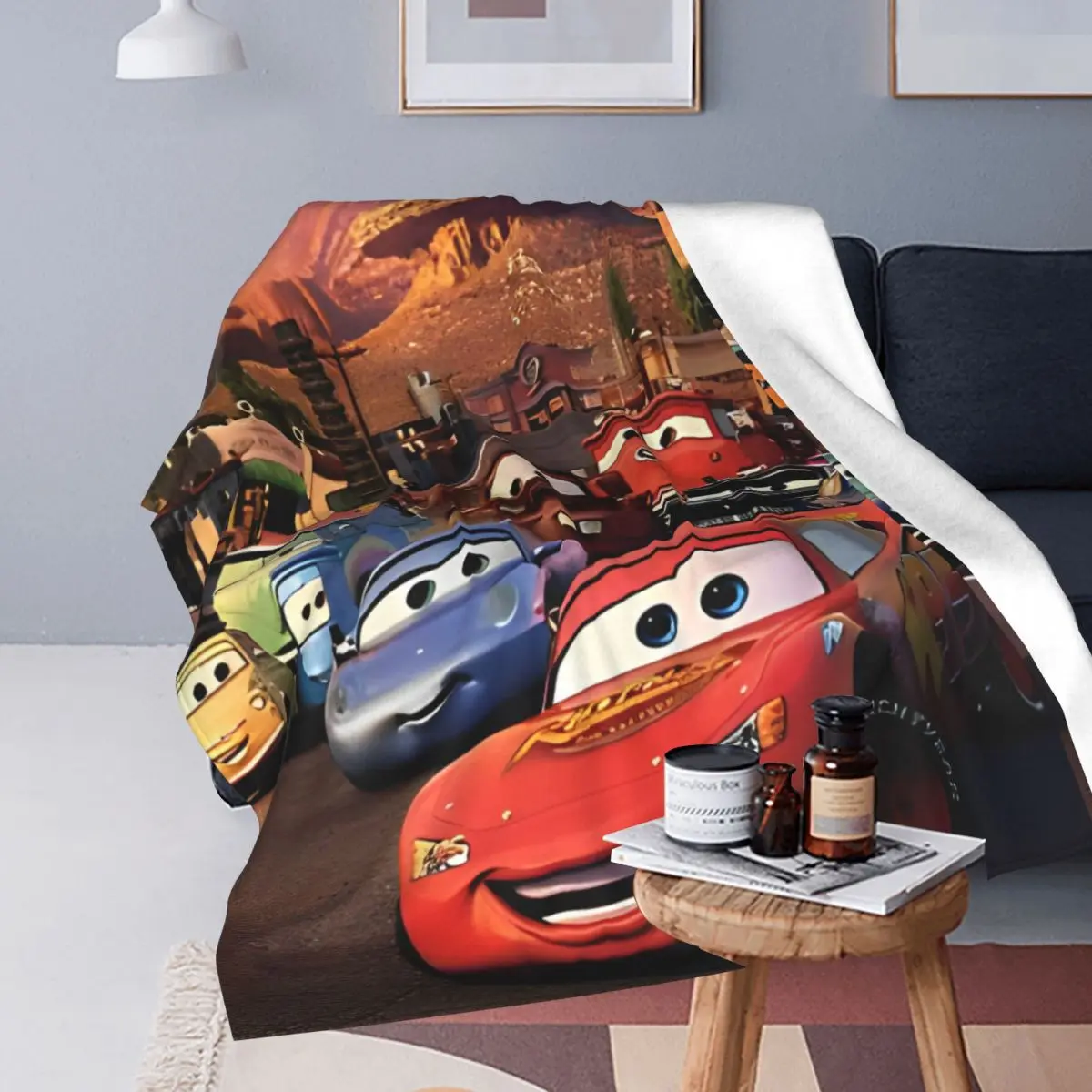 Lightning McQueen Best Friends Blanket Flannel Decoration Super Soft Throw Blanket for Bedding Outdoor Plush Thin Quilt