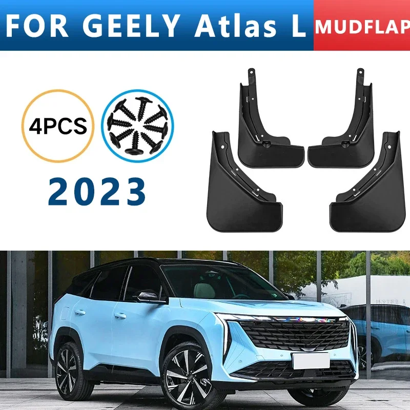 

Mud Flaps Fit for GEELY Atlas L Starray 2023 Mudguards Tire Fenders Splash Proof Accessories Wheel Guards 4ps