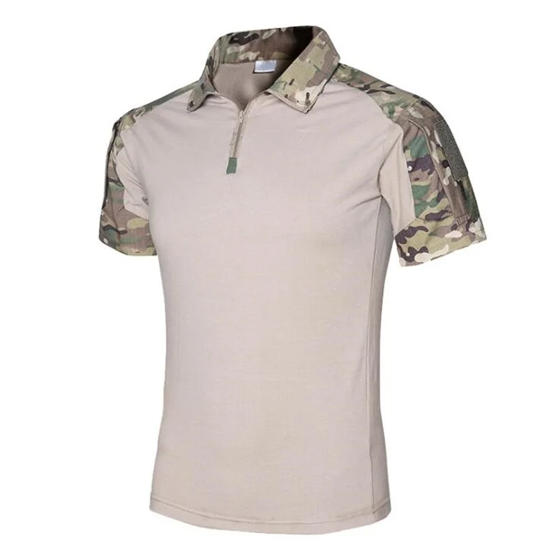 New Summer G2 Camouflage Army T-shirt Military Tactical Shirt Short Sleeve Multicam Camo Combat Quick Dry Outdoor Shirts