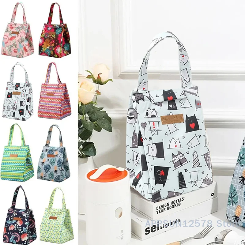 

Oxford Cloth Insulated Lunch Bag Camping Food Drink Cooler Bag Picnic Travel Bag Waterproof Food Storage Box For Adult Kids