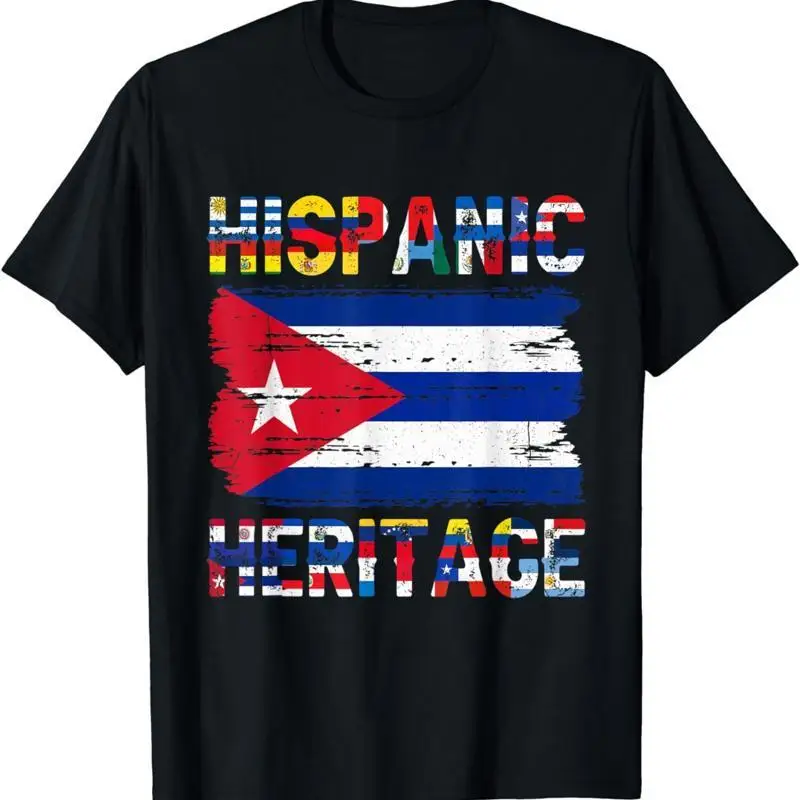 New Limited Vintage Cuba Cuban Flag Pride Hispanic Heritage T Shirt S 3Xl