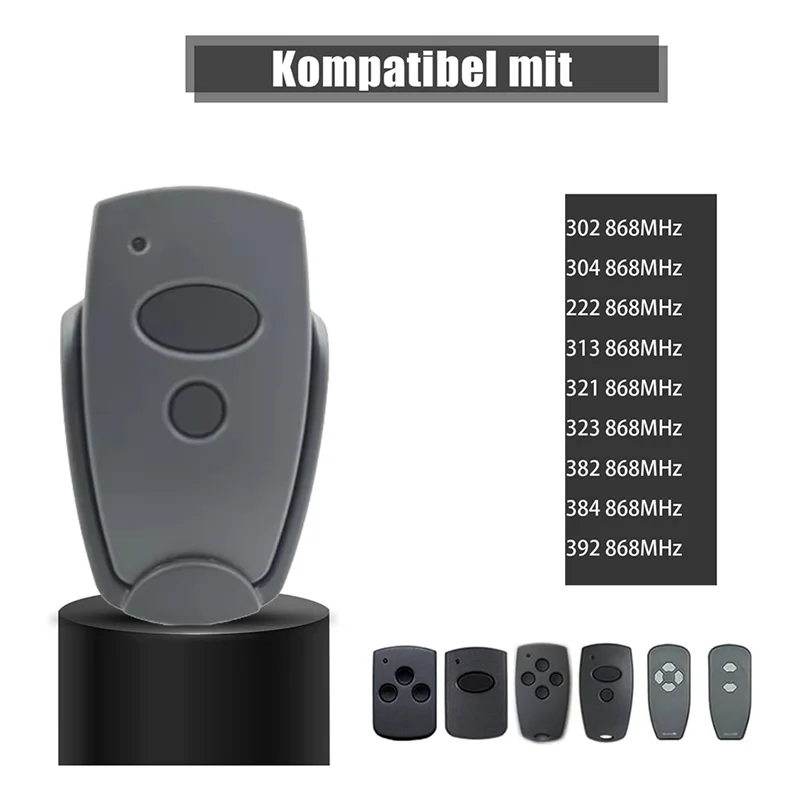 

5Pcs Garage Door Hand Transmitter 868.3 Mhz For Marantec D302-868 D304-868 D384-868 D321-868 D323-868ABGI