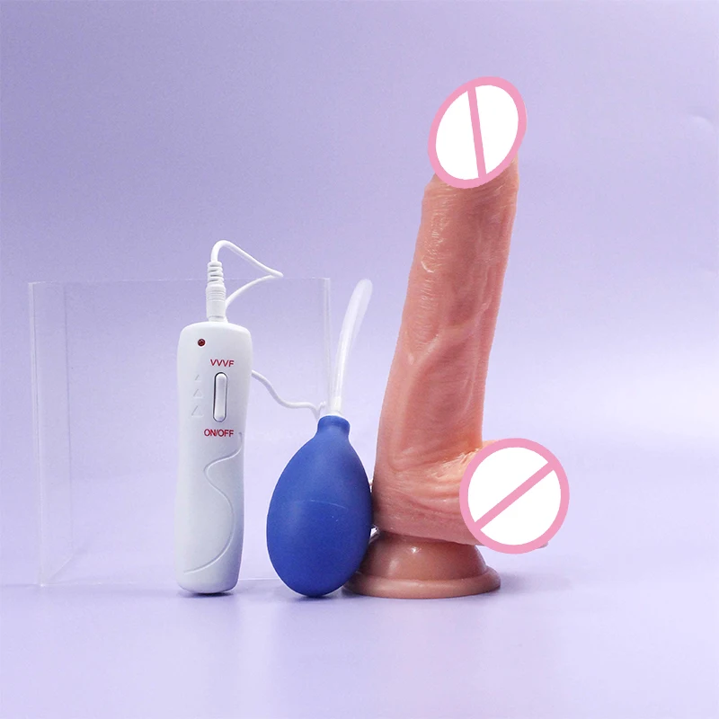 Realistic Squirting Dildo Ejaculating Penis for Women with Strong Suction Cup Anal Cleaning Prostate Masturbation Sex Toys