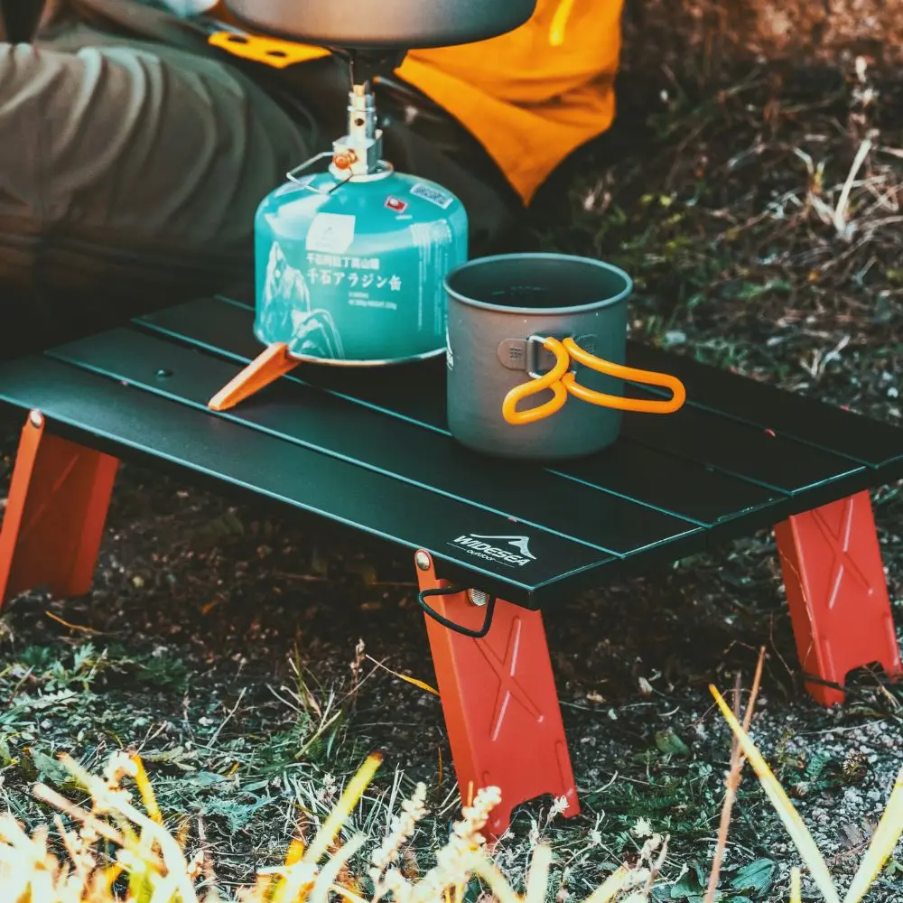 Mesa Portátil Dobrável Widesea para Camping, Piquenique, Churrasco e Viagens - Mesa de Computador Dobrável Ultraleve para Uso Externo