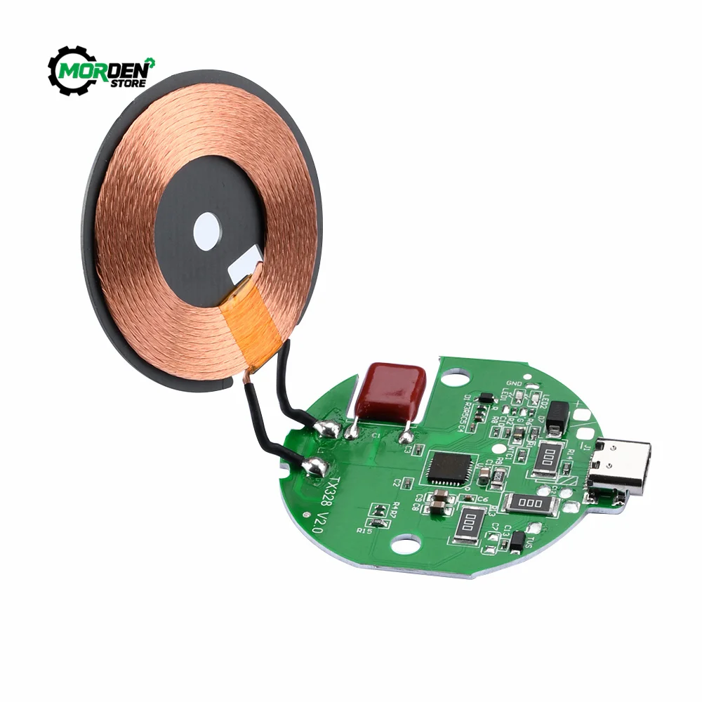 15W/10W/7.5W/5W  Type-c Car Wireless Charging Mobile Phone Wireless Charger Module with Three Coil Transmission