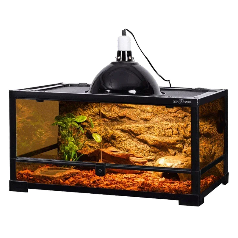 Climbing pet feeding box, pet reptile hermit crab rainforest ecological tank