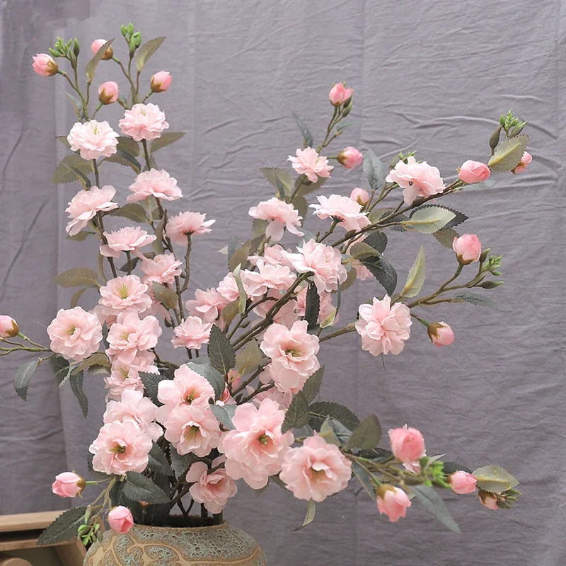 90 سنتيمتر عالية الجودة الزهور الاصطناعية ، الزهور فو ، الزهور وهمية فرع طويل الحرير كاميليا الأسرة زهرية ترتيب لحفل الزفاف أ