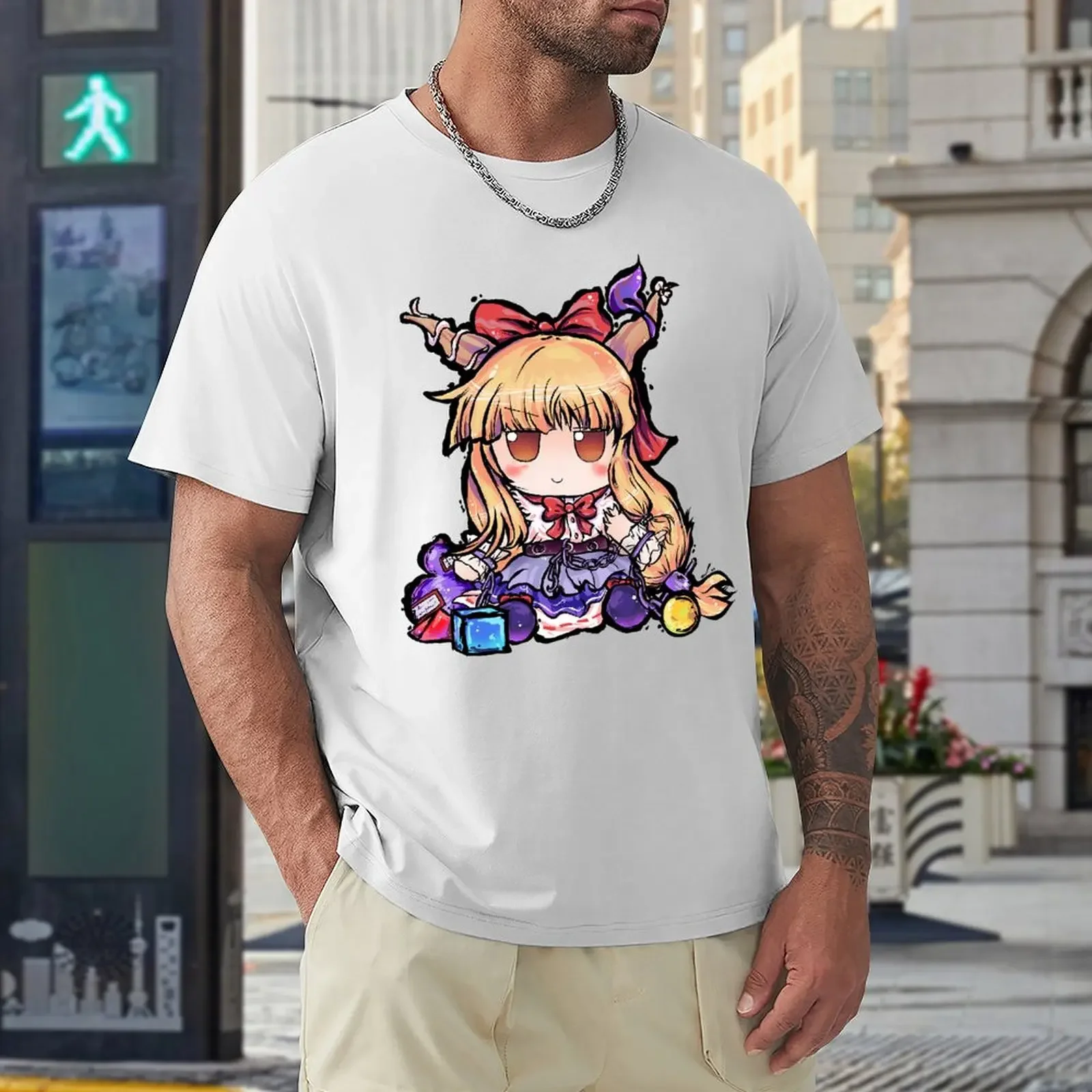 Suika Ibuki Fumo Touhou For Sale T-shirts Creative T-shirt Fresh Campaign  Funny Home USA Size