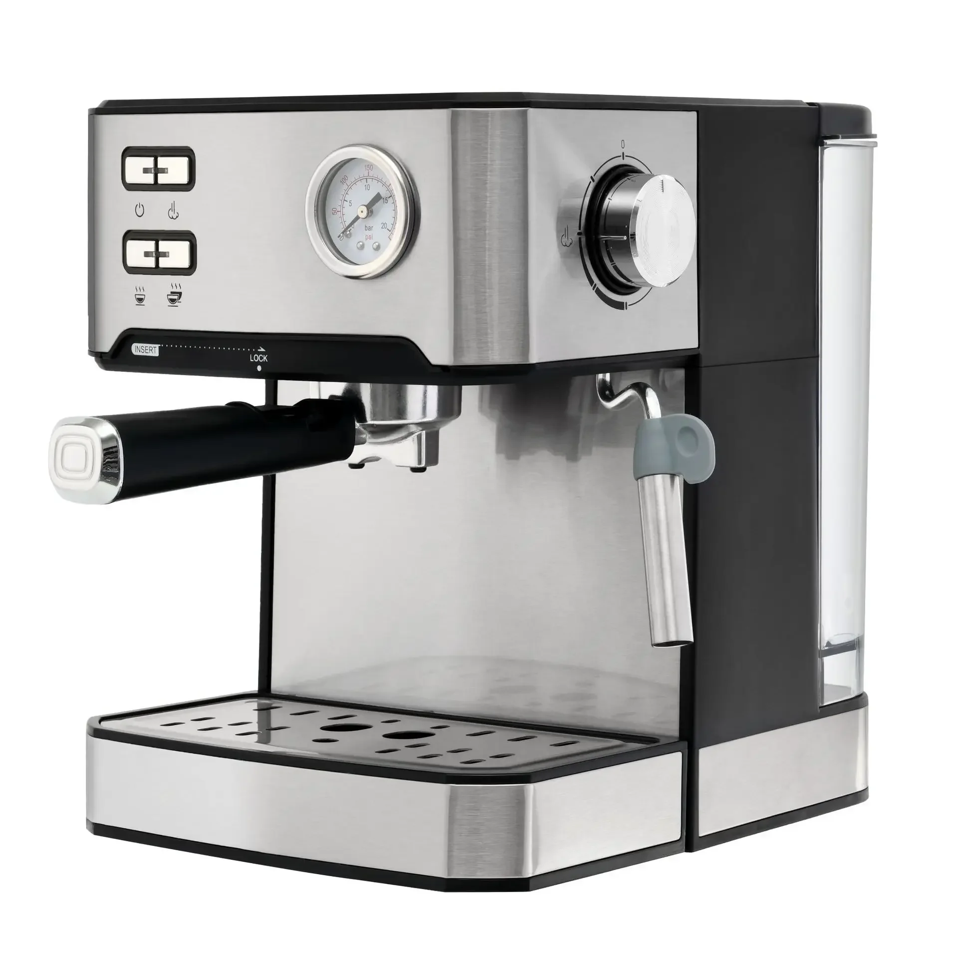 ماكينة صنع القهوة الإيطالية شبه الأوتوماتيكية للمكتب المنزلي ذات الضغط العالي مزبد بخاري مركز ORM-6836