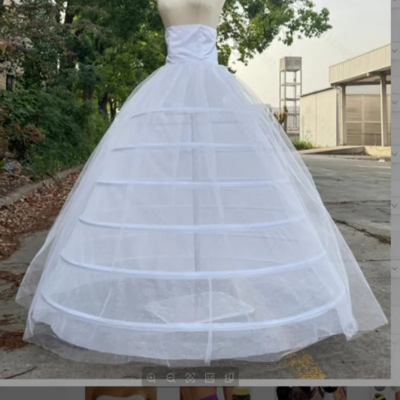 

Свадебный кринолин для свадебного платья, супер пушистое бальное платье, нижняя юбка с обручами, очень полная нижняя юбка-комбинация для свадьбы принцессы