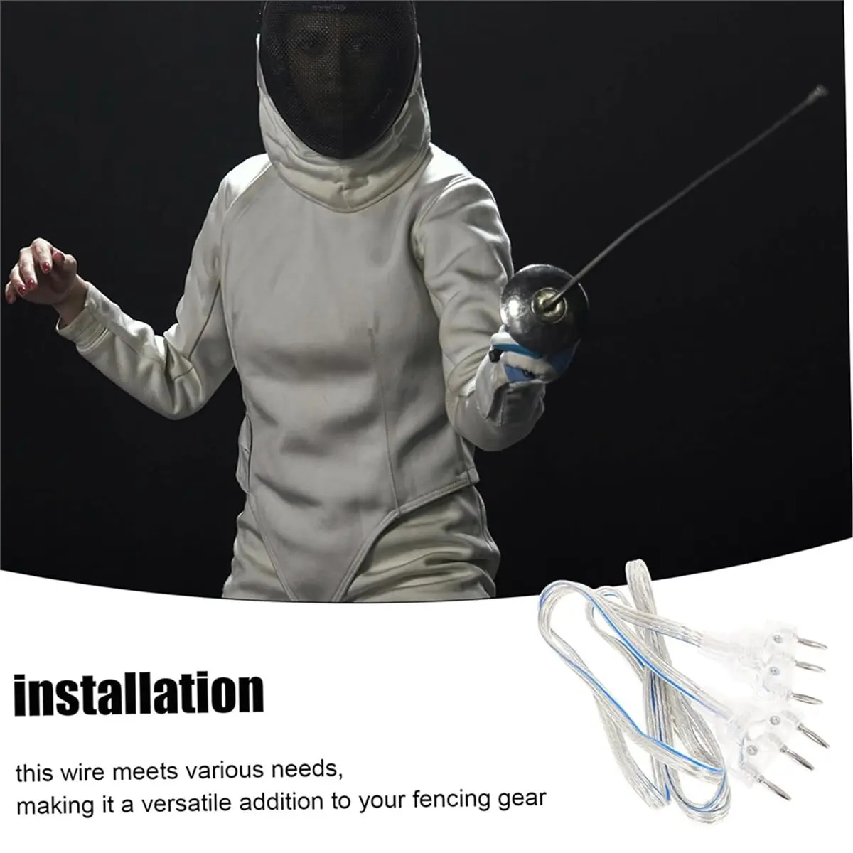 Promotion 2pcs Fencing Body Cord Body Cords Fencing Wire Fencing Face Guard Cord Fencing Body Cord