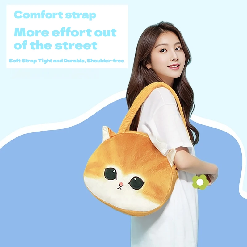 32/12cm Mofusand Series Orange Blue Gold Cat Plushies Stuffed Animal Cute Handbag Shoulder Bag Plush Coin Purse Headphone Bag