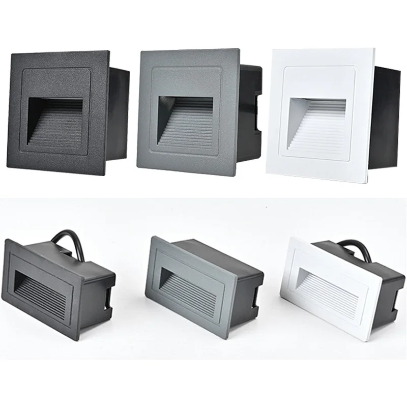 الإضاءة في الهواء الطلق DC12V LED جزءا لا يتجزأ من لخطوة ودرج حديقة في الشرفة الممر ساحة A85-265V 10 واط 5 واط وحدة إضاءة LED جداريّة مصباح مقاوم للماء IP65 #6