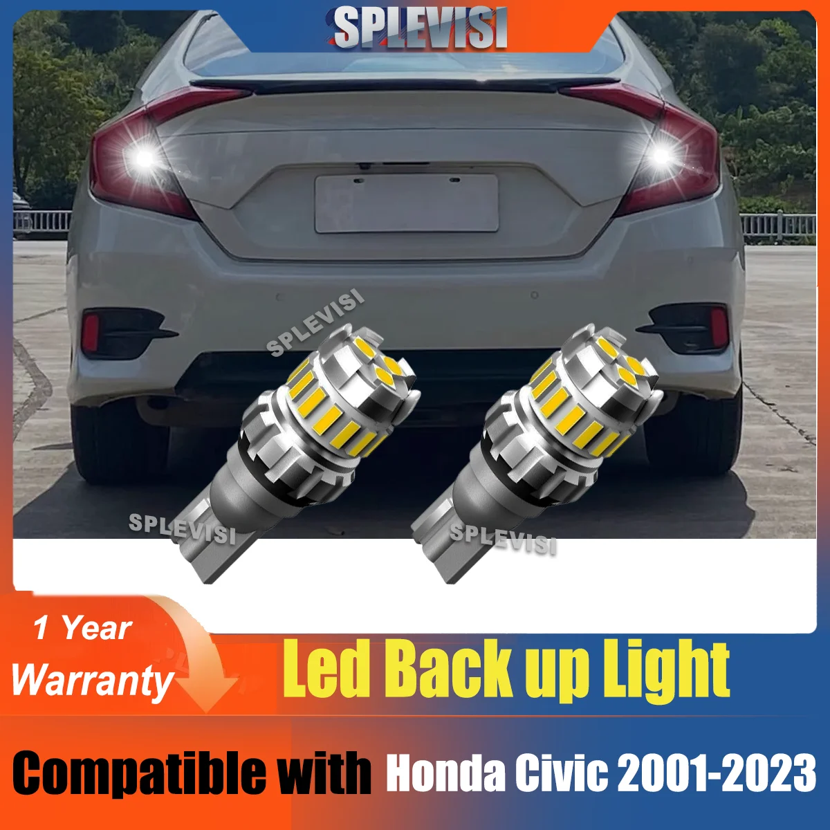 

Reverse Light Backup Lamp 6000K Xeonon White 12V led lights for car For Honda Civic 2001 2002 2003 2004 2005 2006 2007 2008-2023