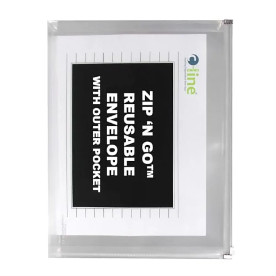 

Zip 'N Go Expanding Portfolio with Outer Pocket Letter Size 200Sheet Capacity Clear 3 per Pack 48117