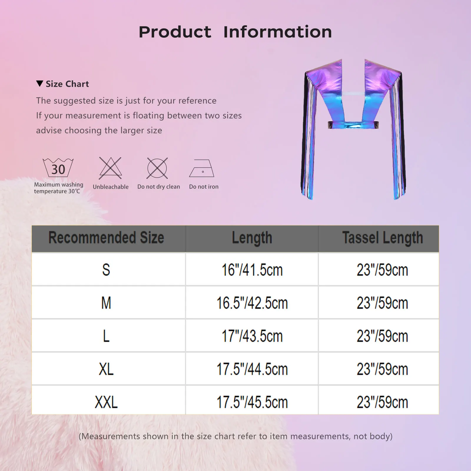 

Women Metallic Shoulder Shrugs Top Shiny Tassel Fringe Adjustable Armor Shawls Mini Shirt for Halloween Cosplay Masquerade Party