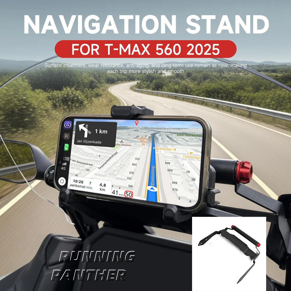 

22MM NEW For YAMAHA T-MAX 560 TMAX 560 T-MAX560 2025 Motorcycle Accessories Front Mobile Phone Navigation Bracket GPS Mount