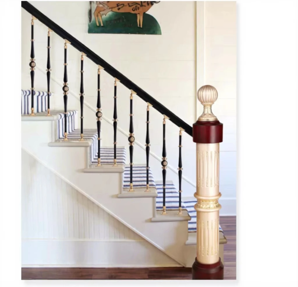 

cj-Crewell New Design Balustrade Pillars Interior Villa Baluster Aluminium Alloy Baluster for Stair@