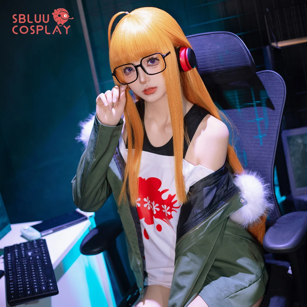 SBluuCosplay Futaba Sakura تأثيري حلي التطريز R جودة زي الهالوين