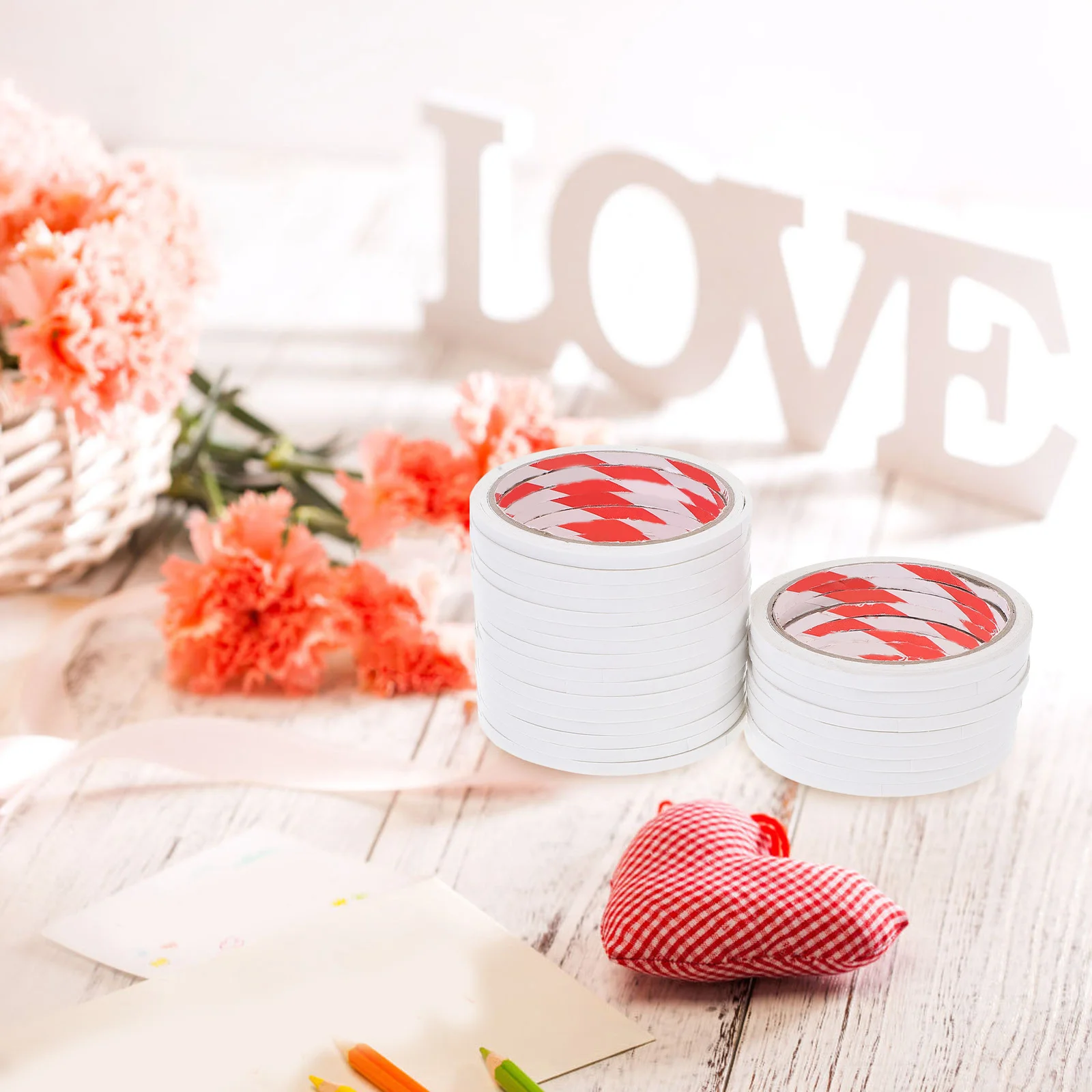 

25Pcs Double Sided Tape for DIY Projects Multi Surface Adhesive Roll for Arts Crafts Card Stock Photos Boxes Wall Decorations