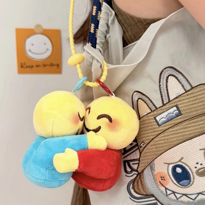 

Абстрактная кукла в стиле панк с выражением, забавная кукла, подвеска для маленьких людей, пара плюшевых игрушек, отправка другу, одноклассник, сумка Deocr