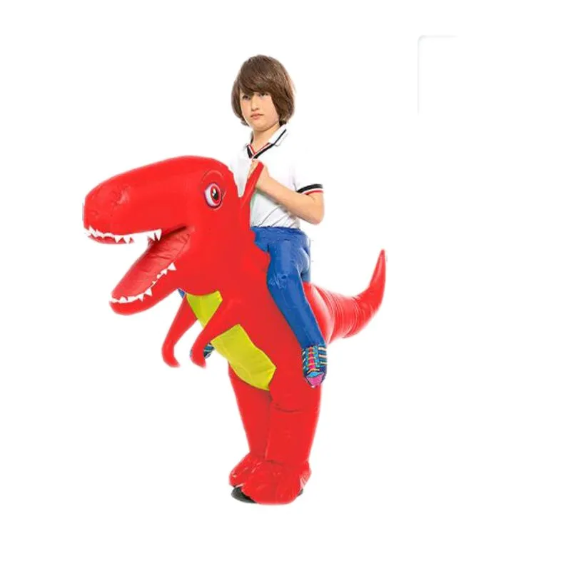 Kids Carnival Dinosaur Inflatable Costume Suits Mascot Halloween Party Cosplay Costumes for Man Woman Boys Girls