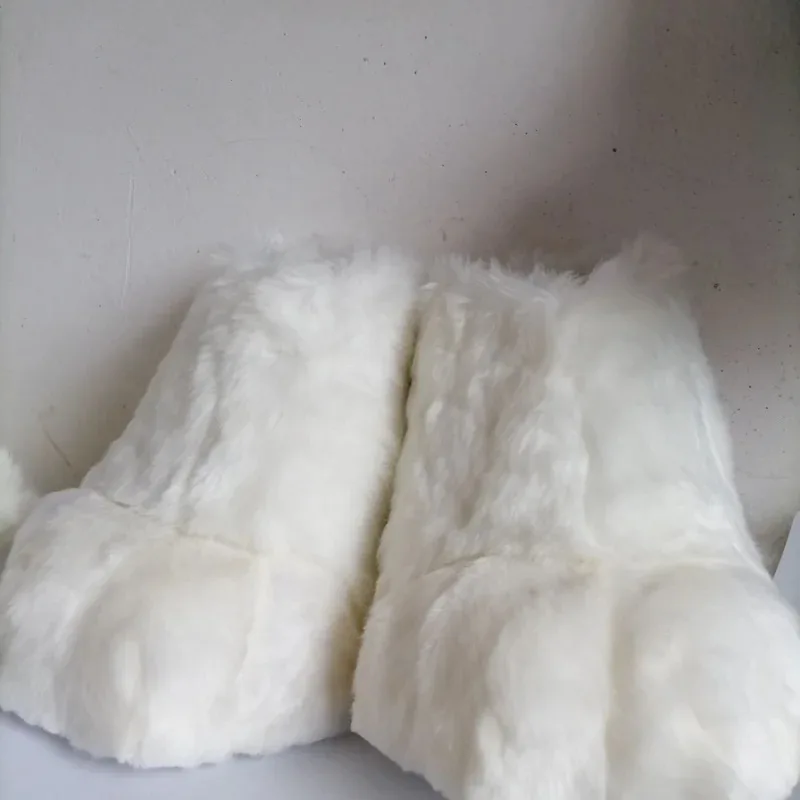 أقدام الحيوان فروي تأثيري مخلب أفخم الأحذية Comiket Kig Fursuit Kigurumi دمية الوحش الأحذية تأثيري حلي
