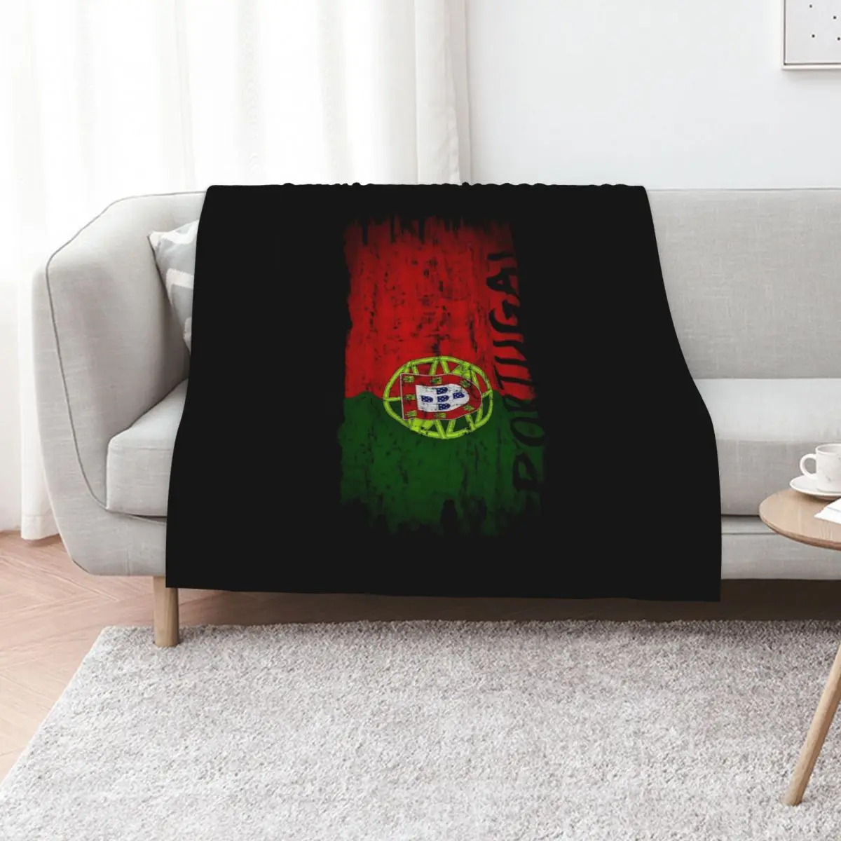 

Portugal - Put up the Flag! Throw Blanket Flannel cosplay anime heavy to sleep For Decorative Sofa Blankets