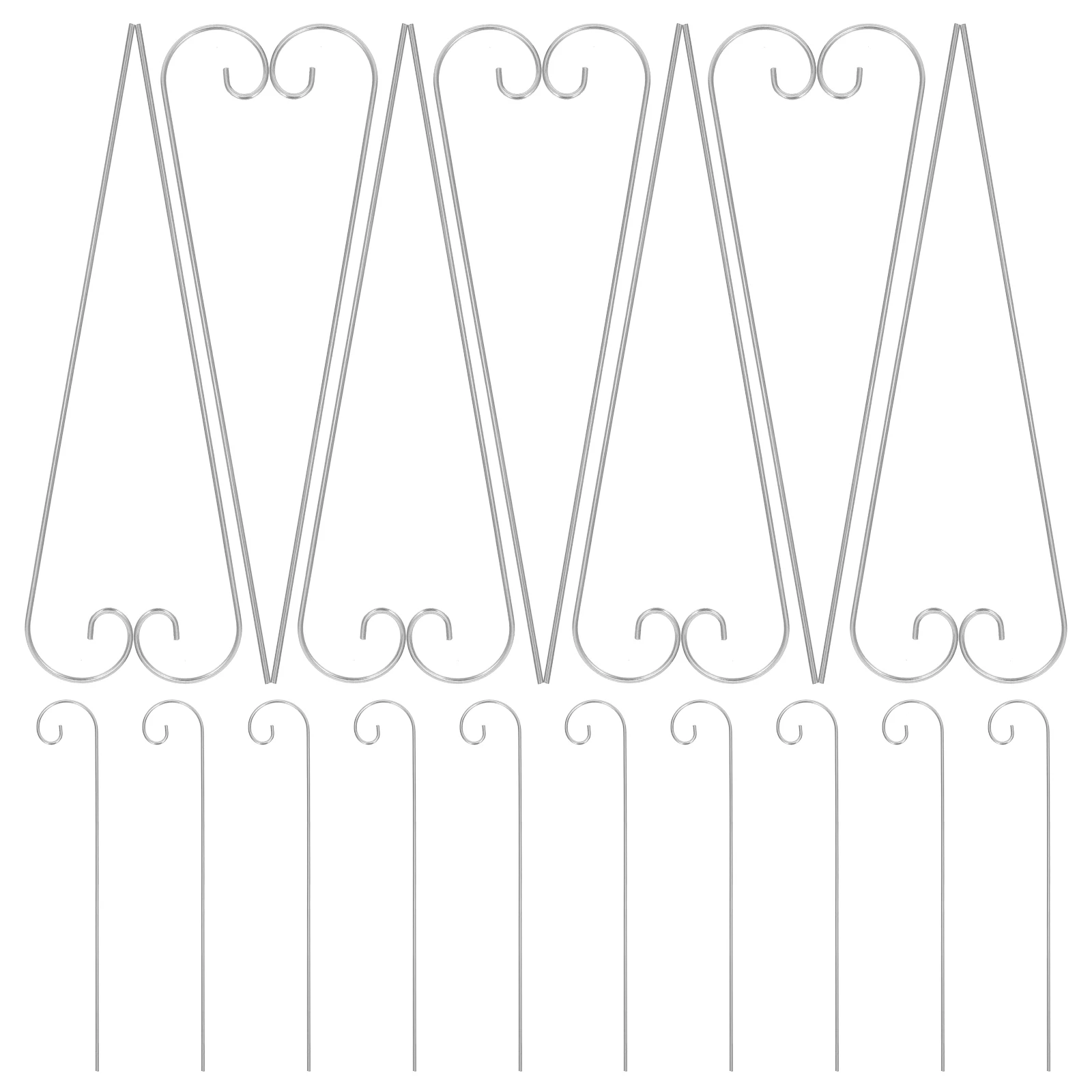 

30pcs Plant Label Hooks Metal Ground Stakes Garden Planter Signs Hanging Rods Elegant Design Practical Versatile Easy Install