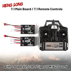 Heng Long 1/16 RC Tank 2.4Ghz Metal TK-7.1 Nadajnik Płyta główna Odbiornik Pilot zdalnego sterowania z Leopard2 T90 Tiger 1 M1A2 Sound