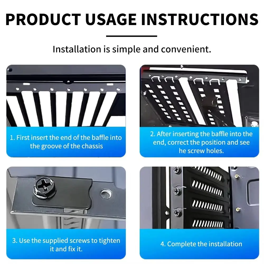 New Hard Steel PCI Slot Cover With Screws Plug-In Case Blanking Plate Expansion Slot Cover