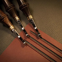 XIFENG Left/Right Hand Leather Edge Creaser Stainless Steel Edger Handmade Leathercraft Edge Decorate Line Tools 1.0/1.5/2.0MM