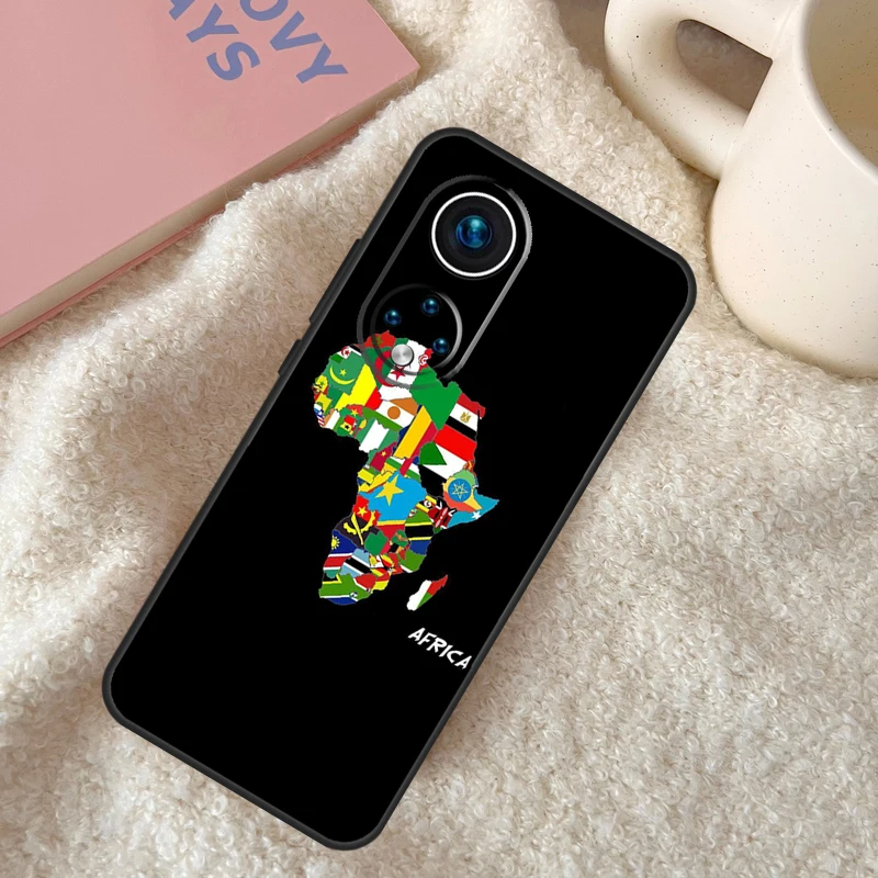 حافظة خريطة أفريقيا Geogra لهاتف Honor X9a X8a X8b X9b X9c X8 X9 50 70 90 Lite Honor 200 Pro Magic 7 5 6 Lite Coque #2