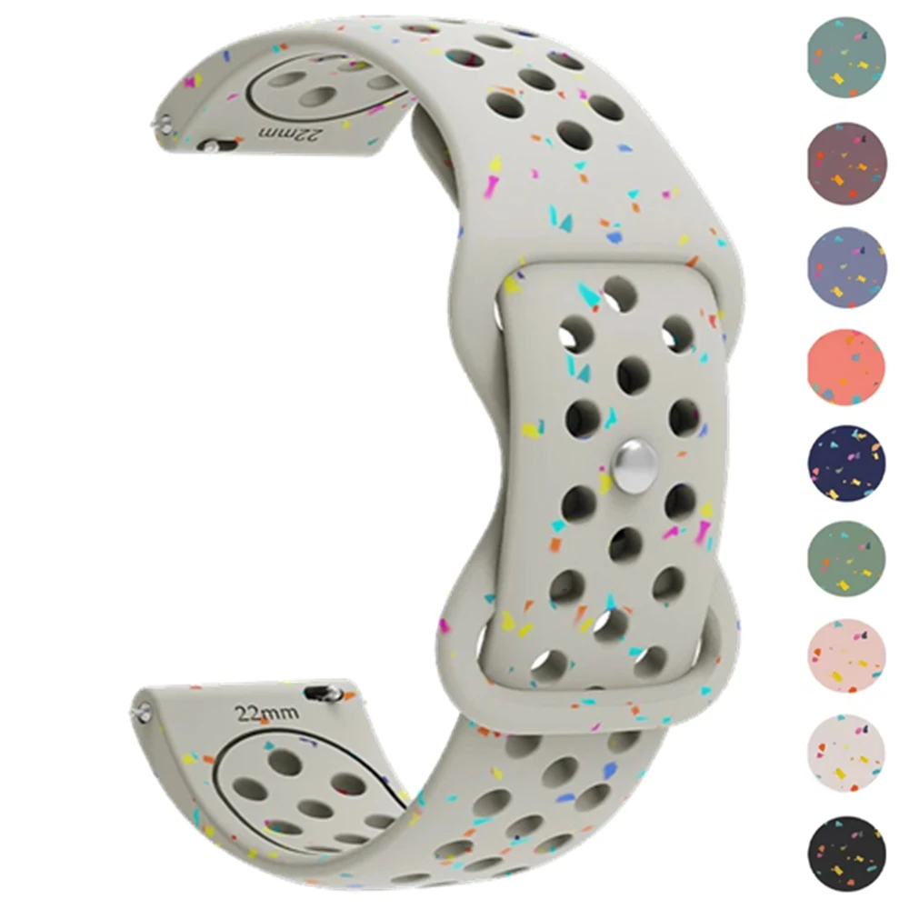 Pulseira de Silicone 18mm 20mm 22mm para Garmin Venu 4 45/41mm Forerunner 165 265 55 245 570 47/42mm Bracelete Garmin Active 6 5 Correa