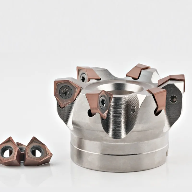 KT CNC MFWN MFWN900 Double sided hexagonal heavy cutter head inserted with WNMU WNMU0806 matched with BT NT  HSK FMB tool holder