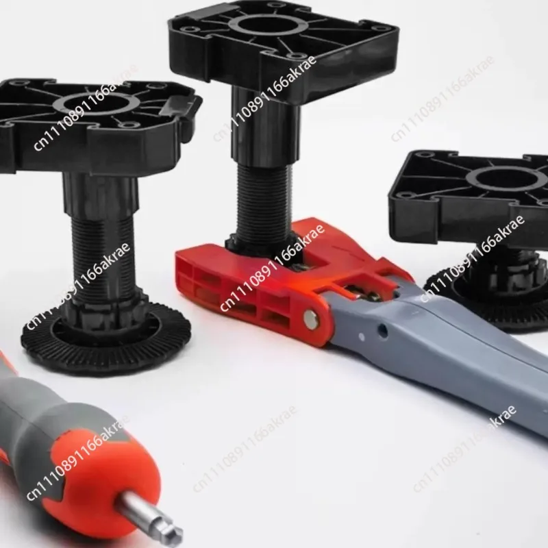 for System cabinet does not bend over Kitchen cabinet Foot leg adjustment Wrench Adjustable support Telescopic table