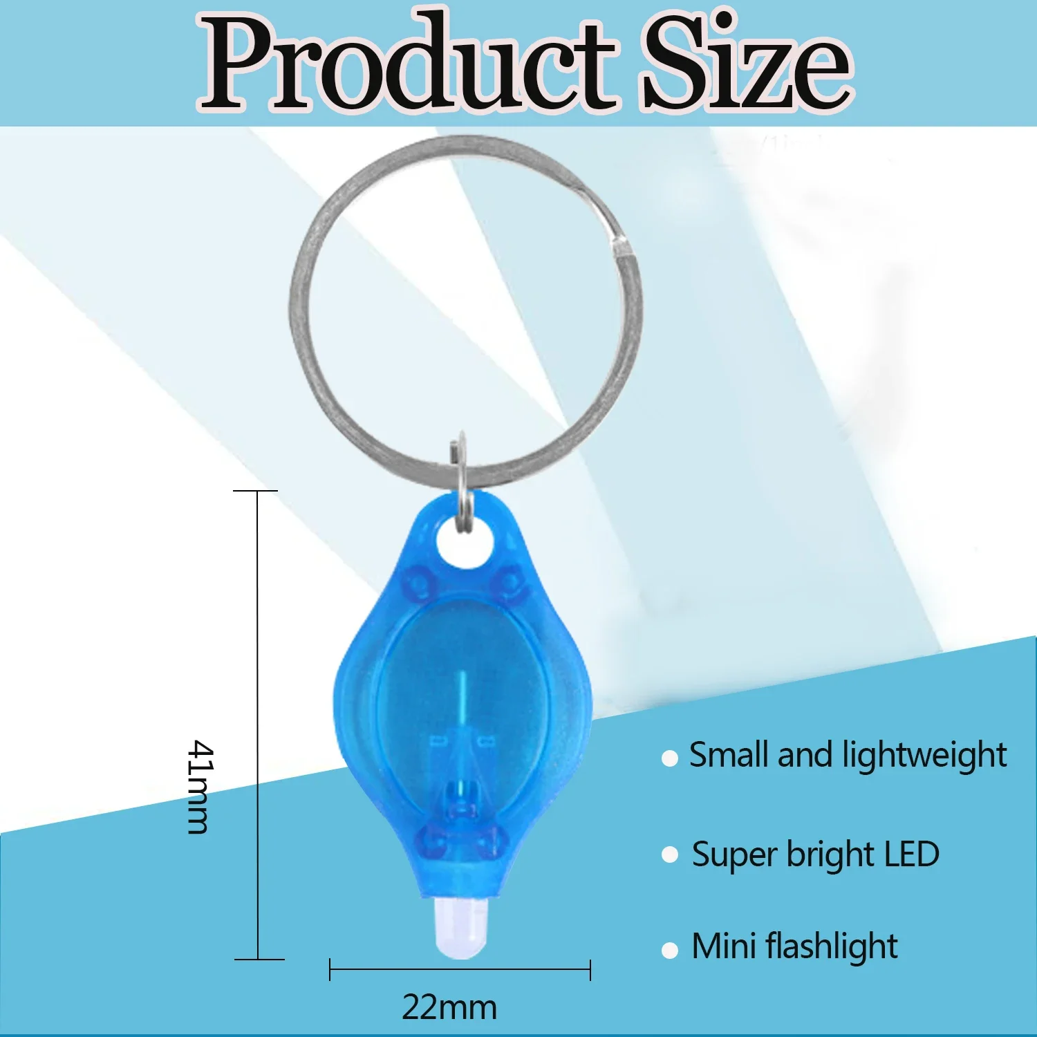 LED Keychain Lights Green/Blue/Red/UV Light Mini Flashlight Portable Keychain Flashlights Small Torch Pocket LED Lights