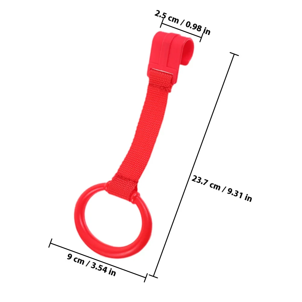 Anillos para caminar para bebés, barras de plástico duraderas para cuna infantil, superficie lisa, soporte para niños pequeños, herramienta de entrenamiento portátil, 5 uds.