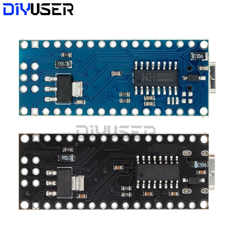 Mini / Type-C / Micro USB Nano 3.0 With the bootloader compatible Nano controller for arduino CH340 USB driver 16Mhz ATMEGA328P