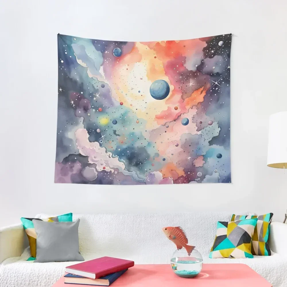 

Watercolor Space Tapestry Wall Deco Bedroom Decoration Home Decoration Home And Comfort Decor Tapestry
