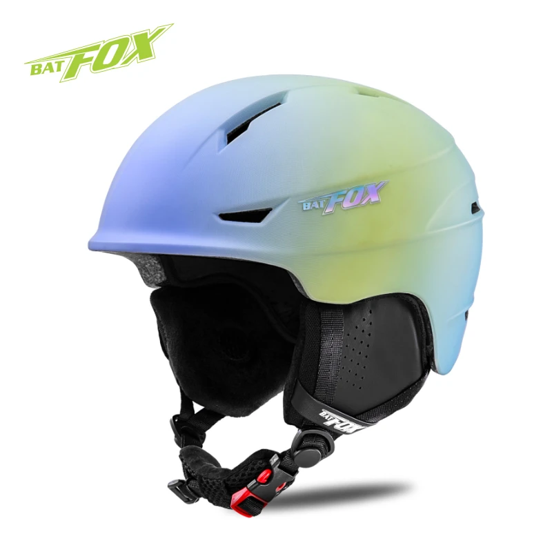 BATFOX Skiing helmet casque ski CE Certified Safe Fashion glitz Outdoor sport PC Shell+EPS Foam Snowboard helmet adult and women