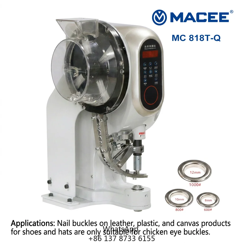 818T-Q Automatic Electric Chicken Eyelet Snap Button Servo Button Machine Sewing Machine With Table And Stand