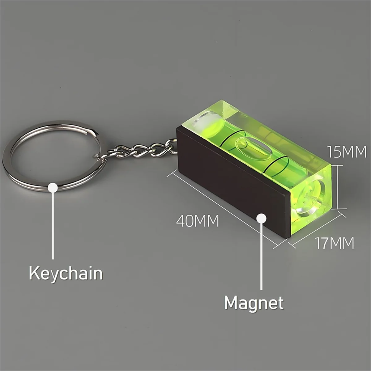 !Buy Now 3Pcs Magnetic Mini Bubble Level with Keychain of Interior Decoration,Pocket-Sized Precision Tool for Construction