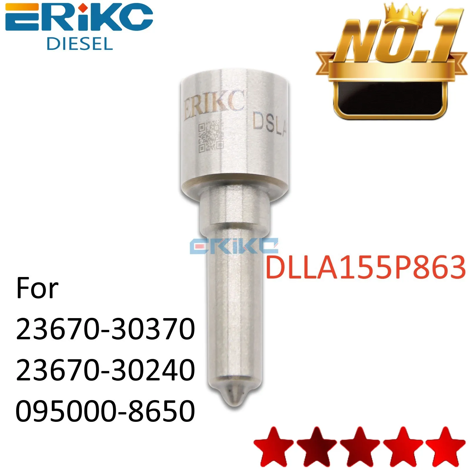 095000-8650 Diesel Injector Nozzle DLLA155P863 Valve Nozzle DLLA155P1062 for Toyota Hilux 1kd 2kd 23670-30370 23670-30240